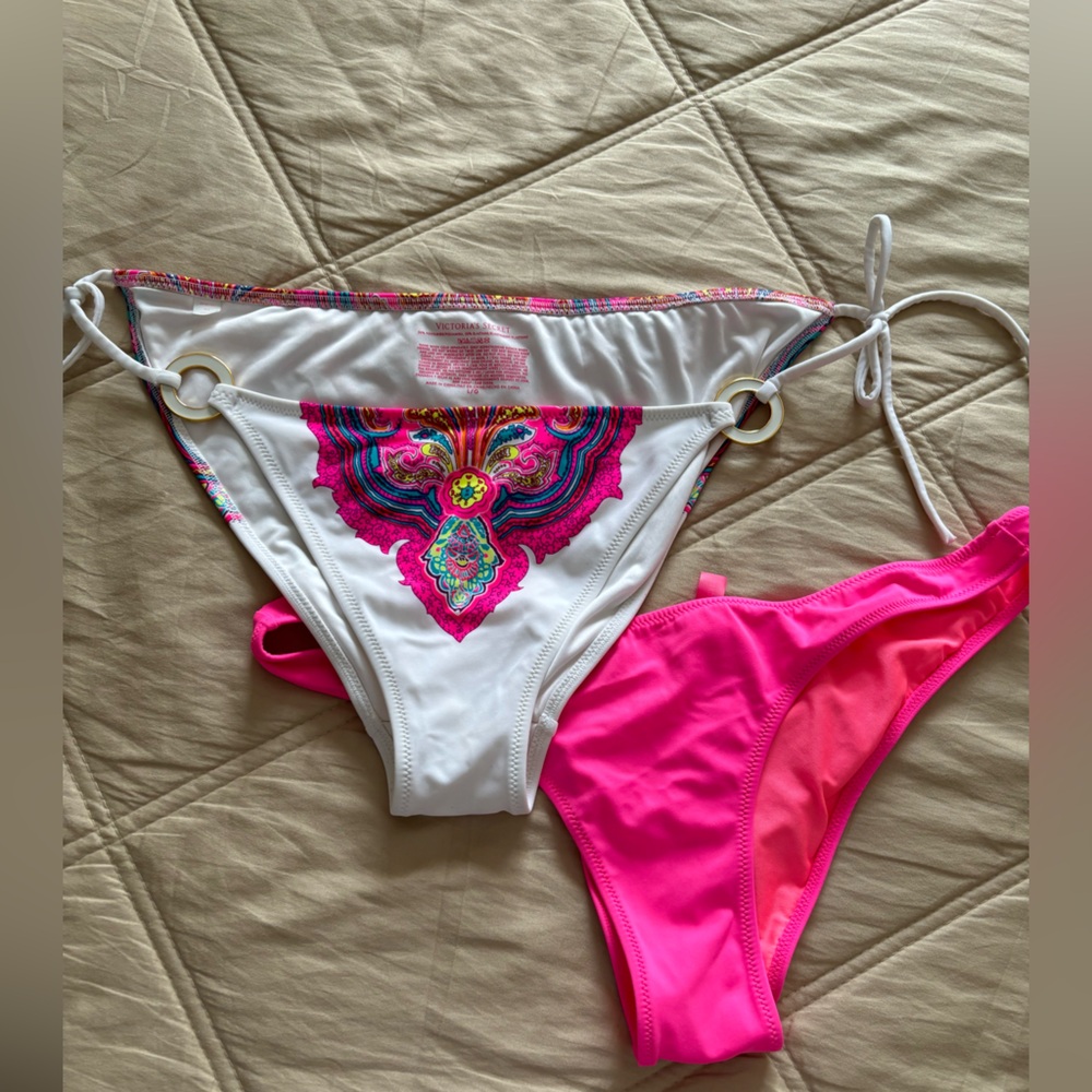 Victoria's Secret swim bikinis 2 pairs, size L